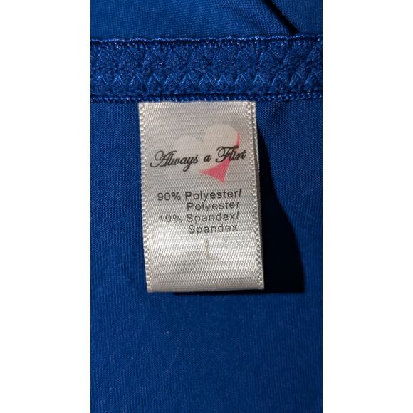 Always a Flirt Sequin Blue Strapless Cropped Tube Top Dance Club Festival Large - Picture 3 of 3